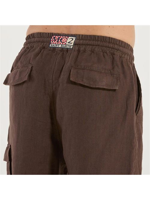 bermuda chinos with side pocket MC2 SAINT BARTH | MARSEILLE-00320HLINE 18 BROWN